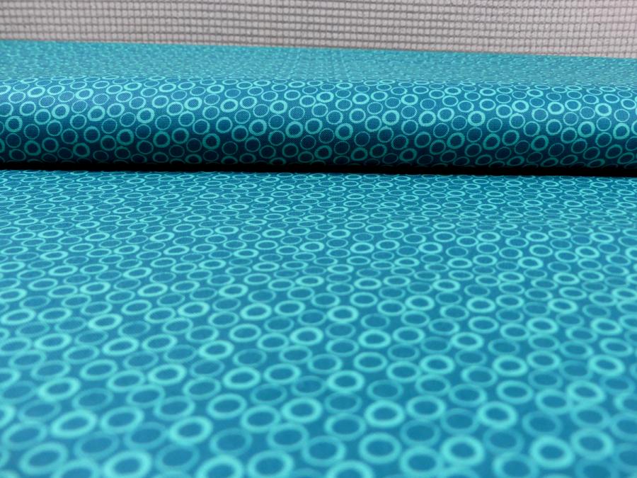 Frogtastic Patchworkstoff von Benartex Ton in Ton petrol